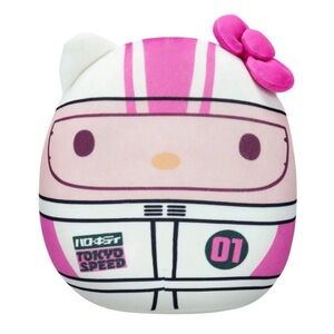 SANRIO Hello Kitty Tokyo Speed Pink Racer Squishmallow 8”